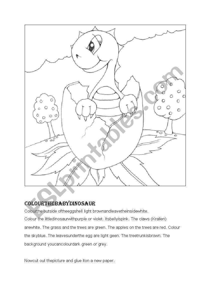 Read and colour ESL worksheet by Julä