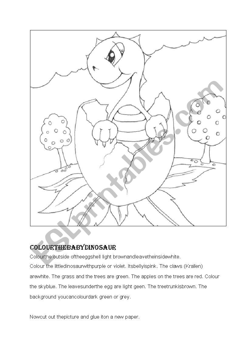 Read and colour worksheet