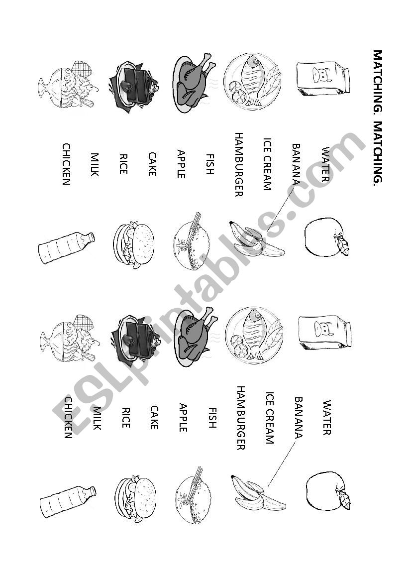 MATCHING ACTIVITY worksheet