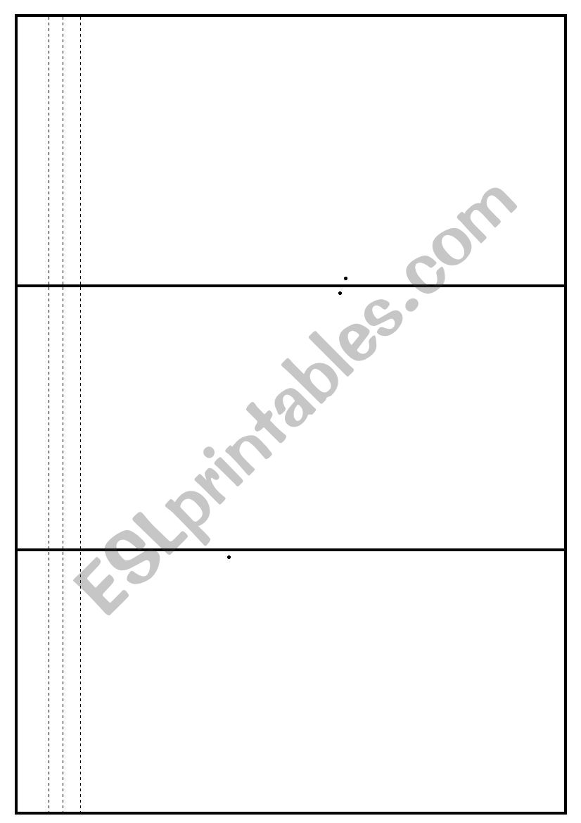 Flip book worksheet