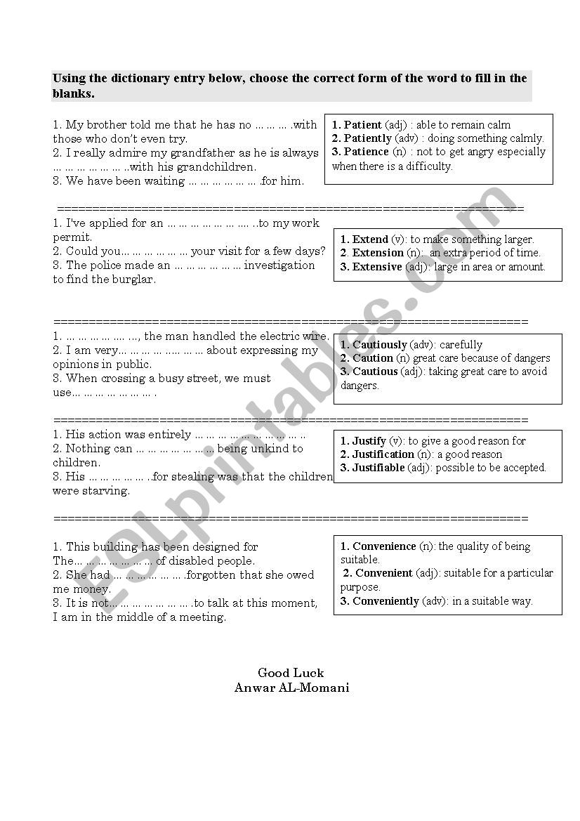 Exercise on derivatives  worksheet