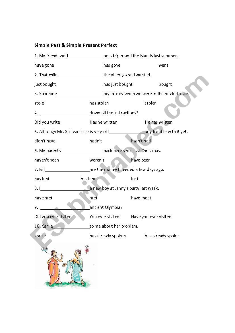 Simple Past and Simple Present Perfect