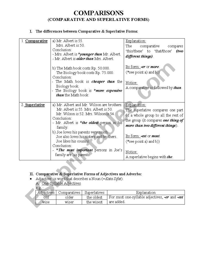 degrees-of-comparison-worksheet