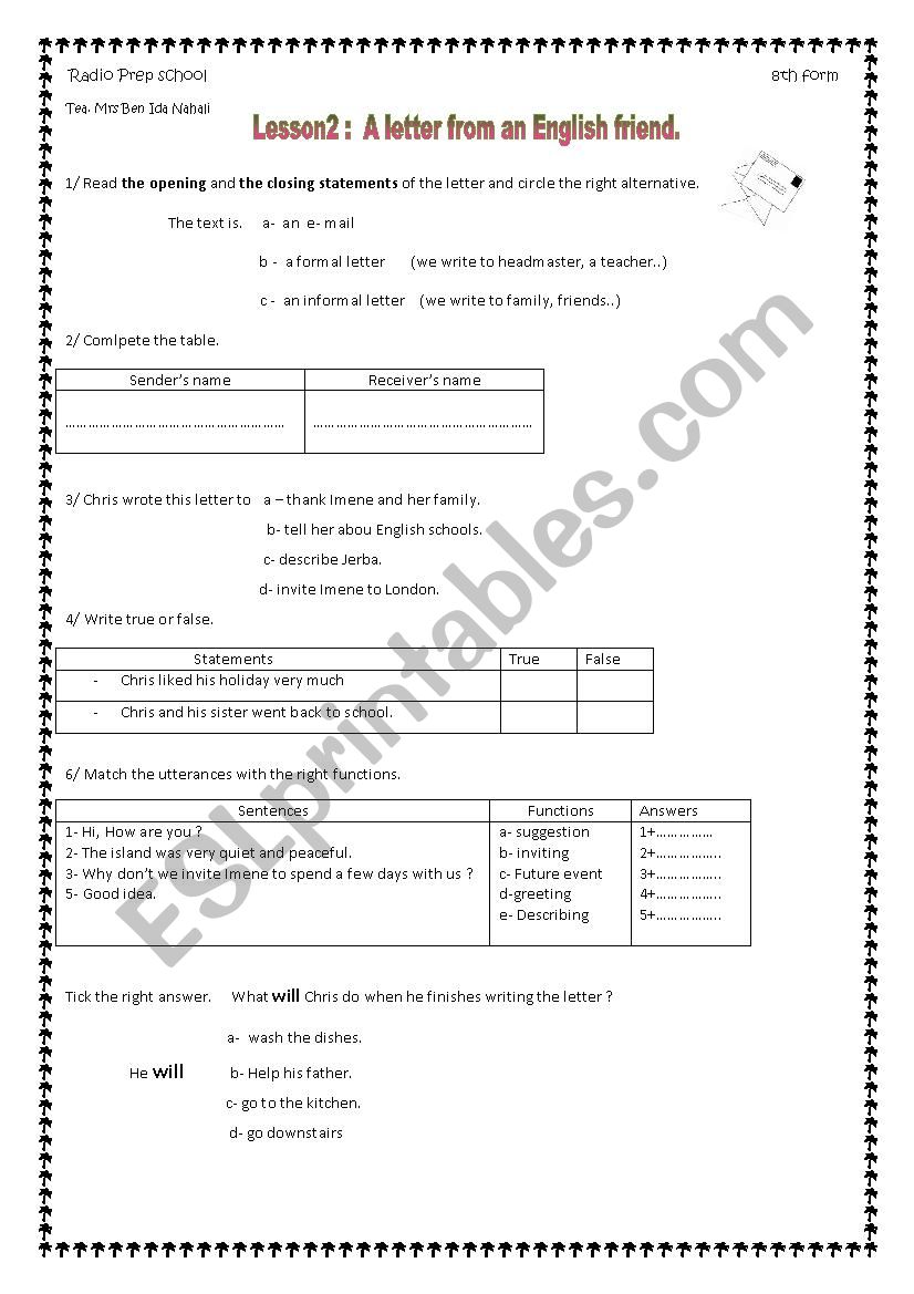 module 1 lesson2 worksheet