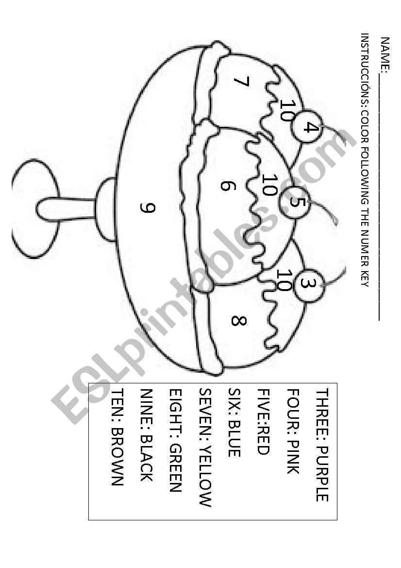 colors worksheet