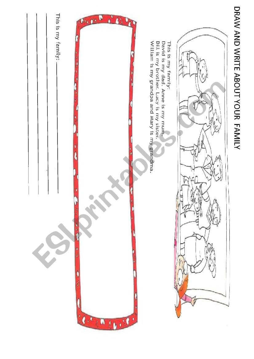 FAMILY MEMBERS worksheet