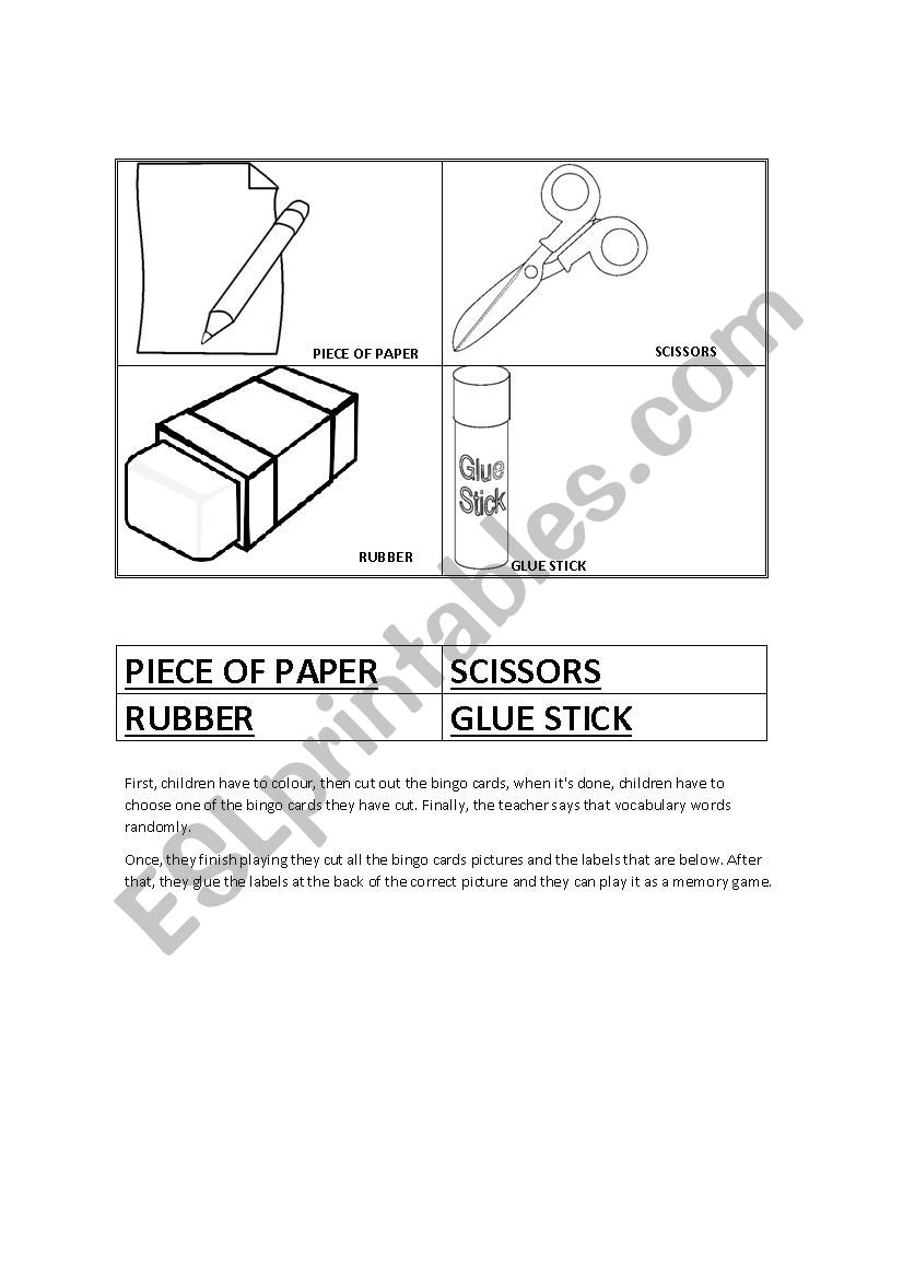 classroom materials multigame part 2