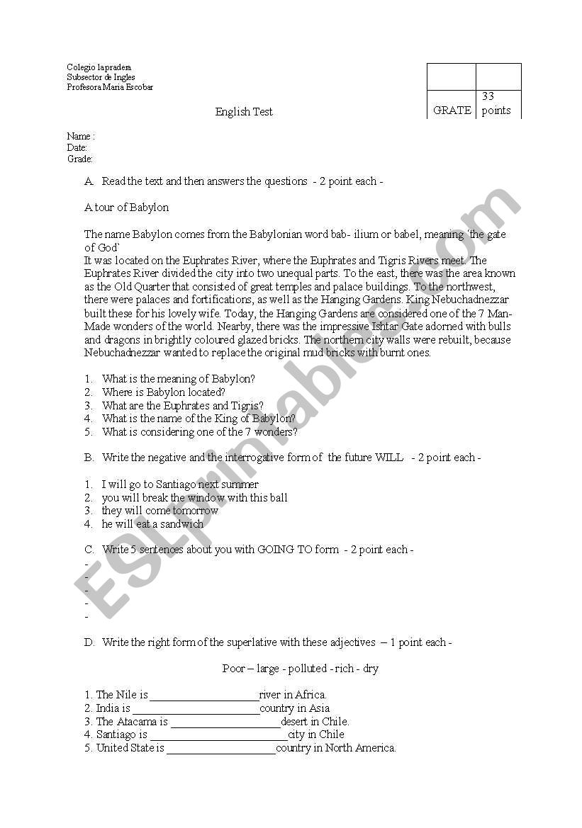 future tense worksheet