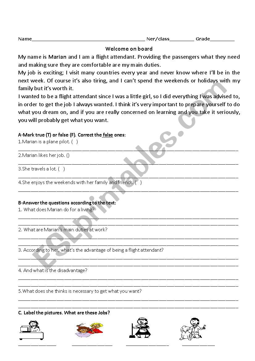 Mid-term  test worksheet