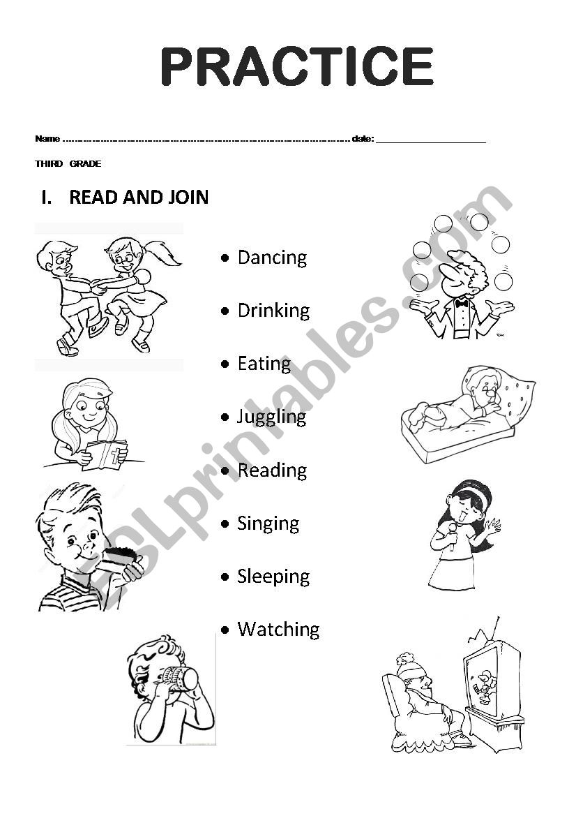 PRESENT CONTINUOUS worksheet