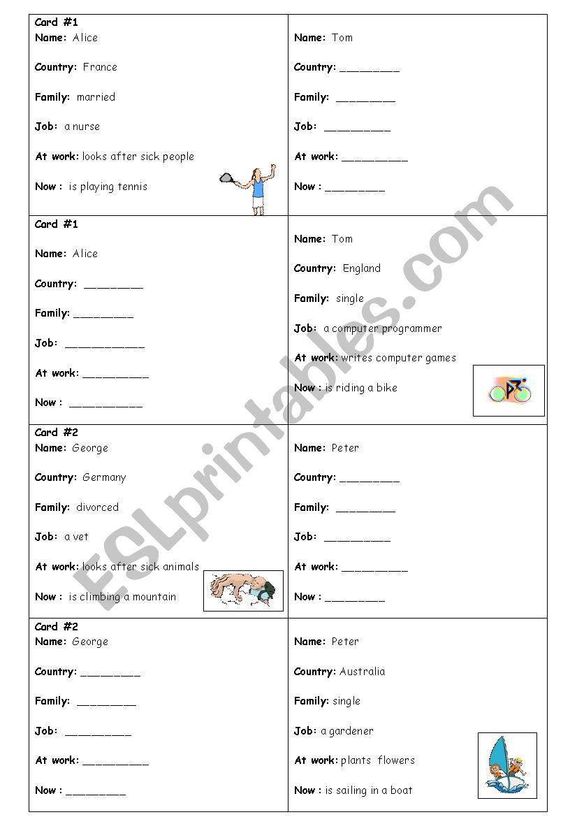 Conversation Practice worksheet