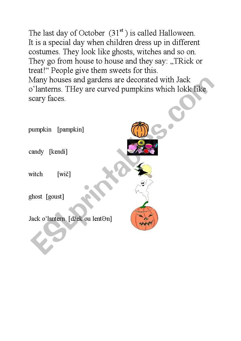 Halloween_mixed activities worksheet