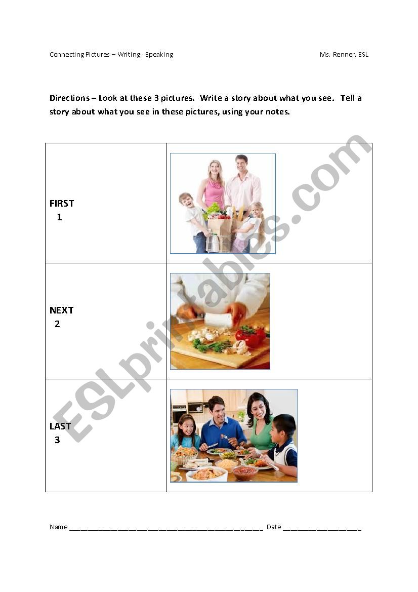 First, Second, Last speaking activity (NYSESLAT practice) ESL