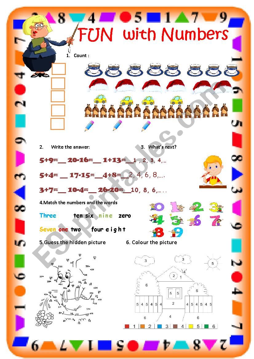 Fun with numbers! worksheet