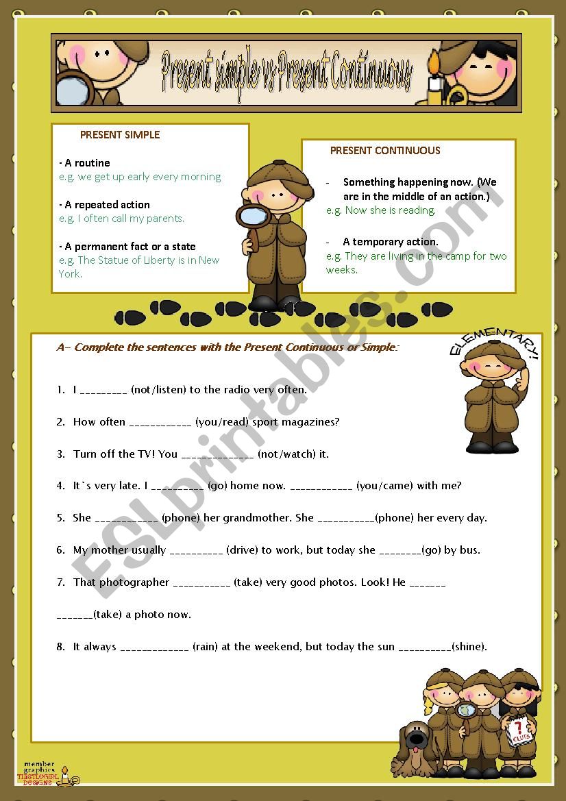 Simple Present Tense and Continuous