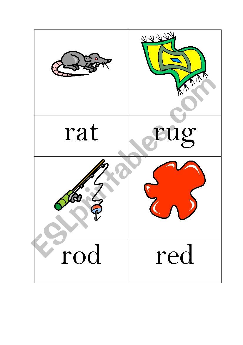picture and words to support phonics teaching