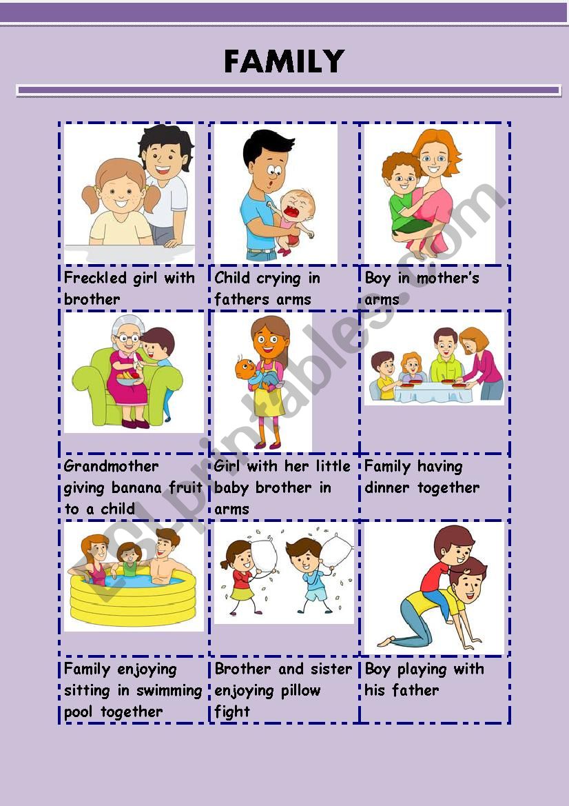 FAMILY worksheet