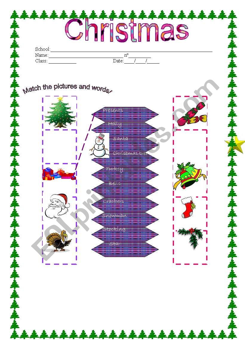 Christmas worksheet