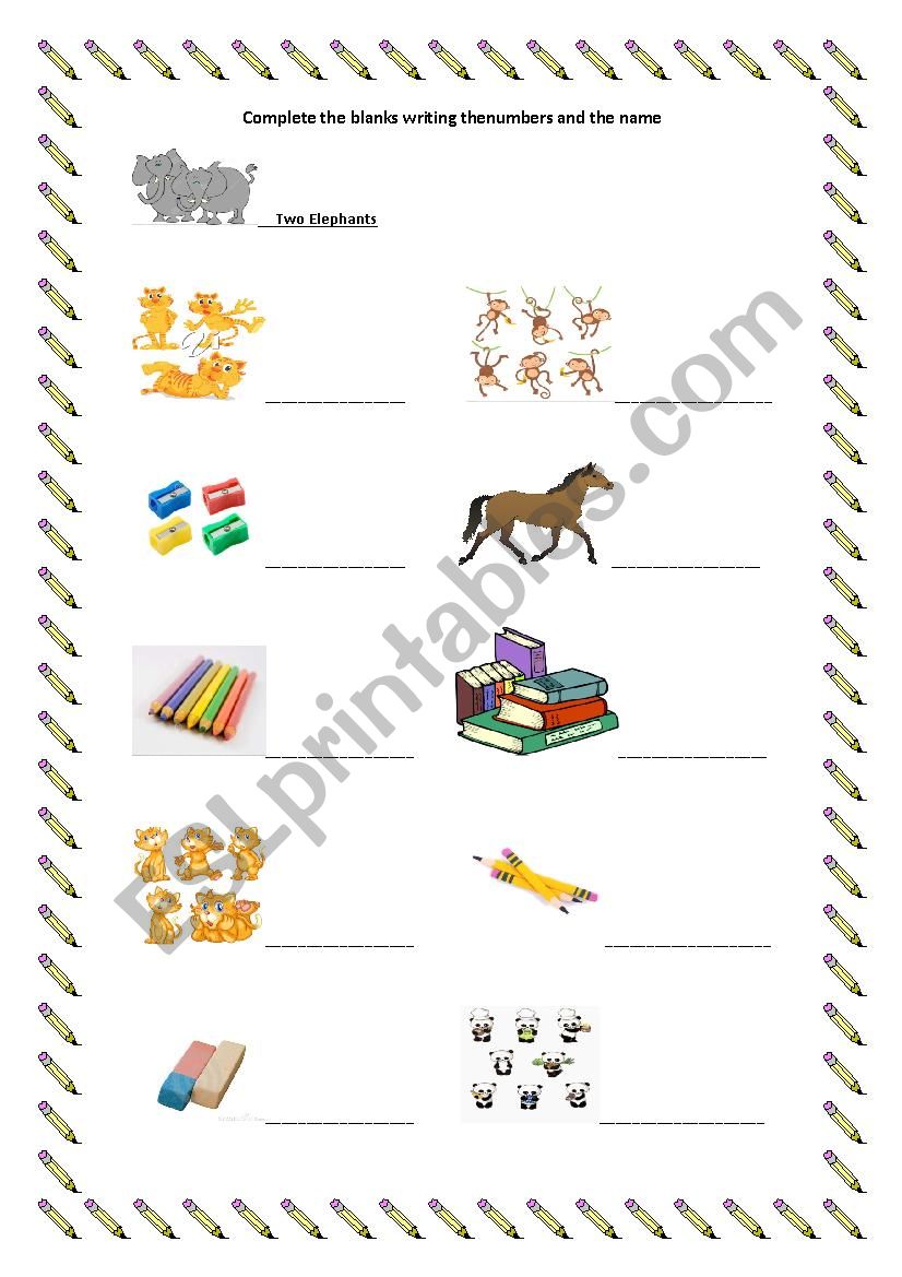 Plural nouns worksheet