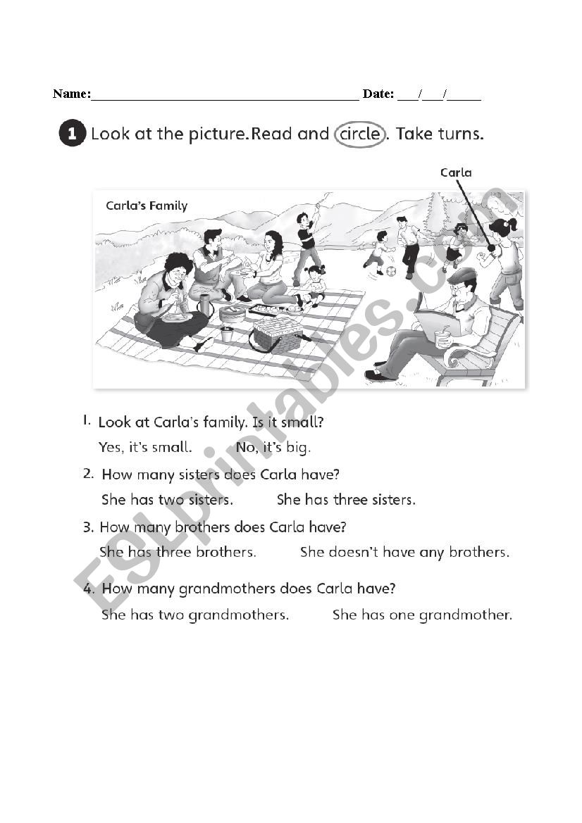 2nd grade Test worksheet