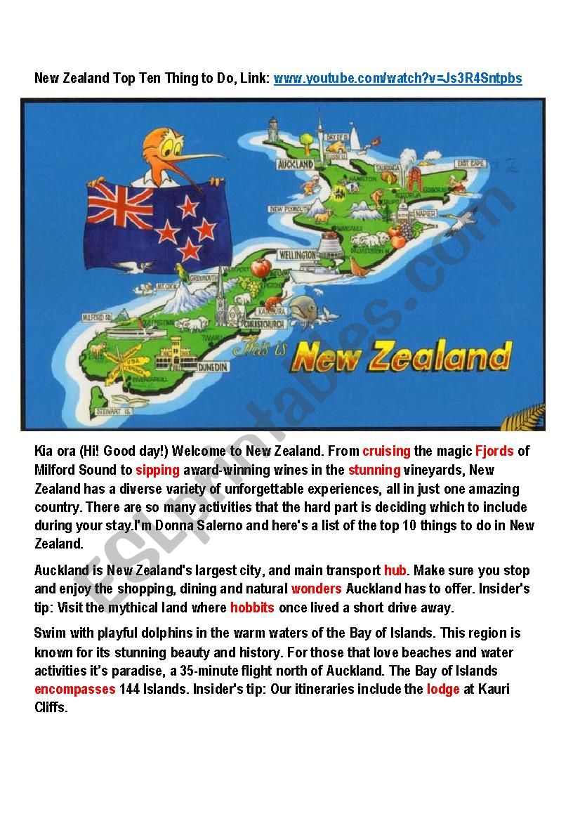 New Zealand Top Ten Things to Do