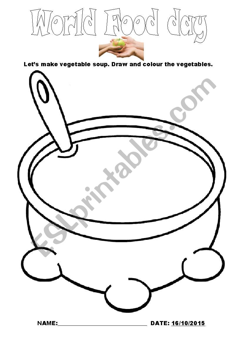 World food day activity worksheet