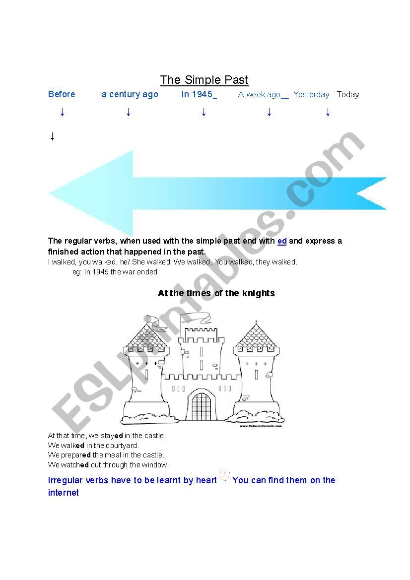 Simple Past Lesson worksheet