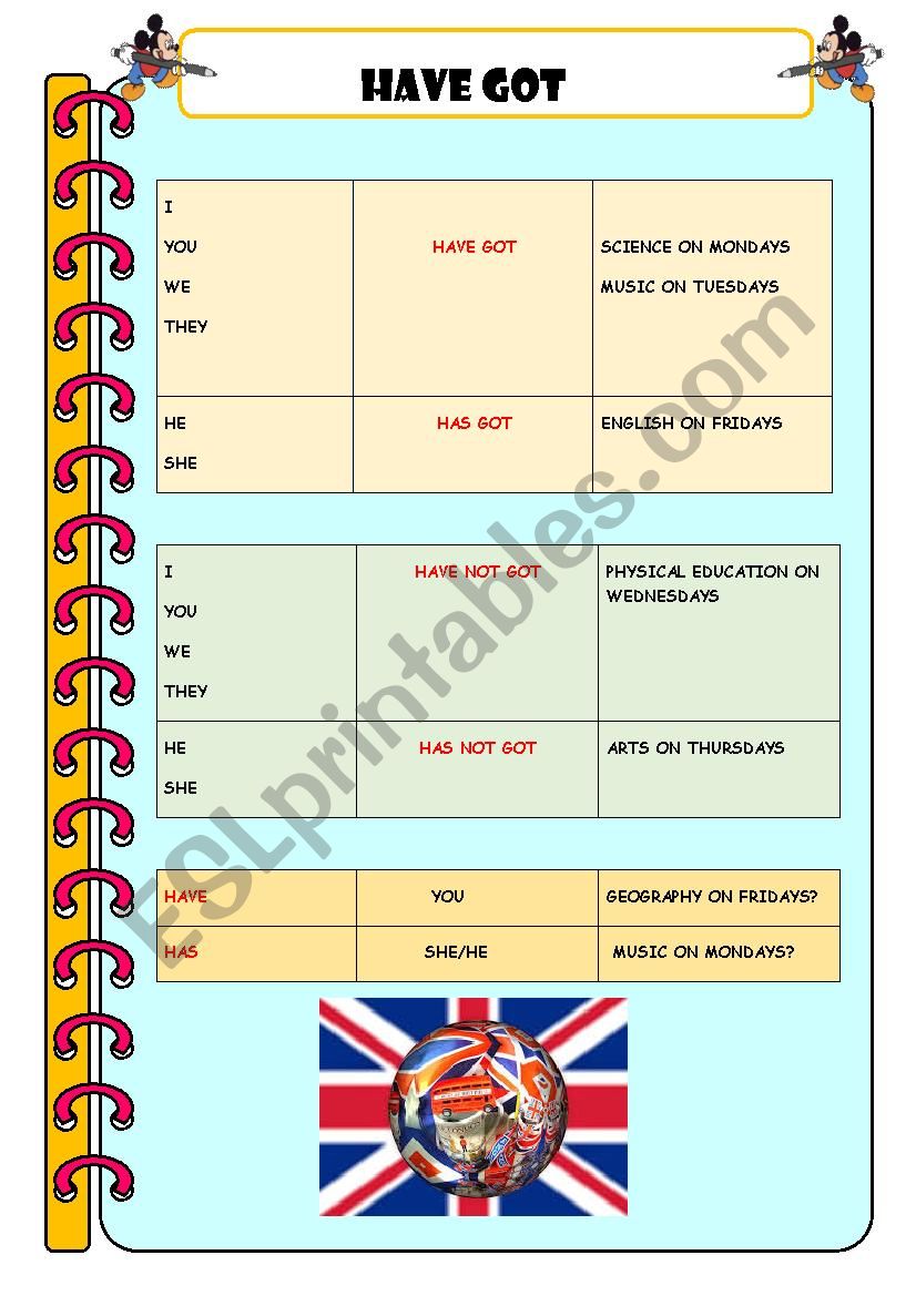 grammar worksheet