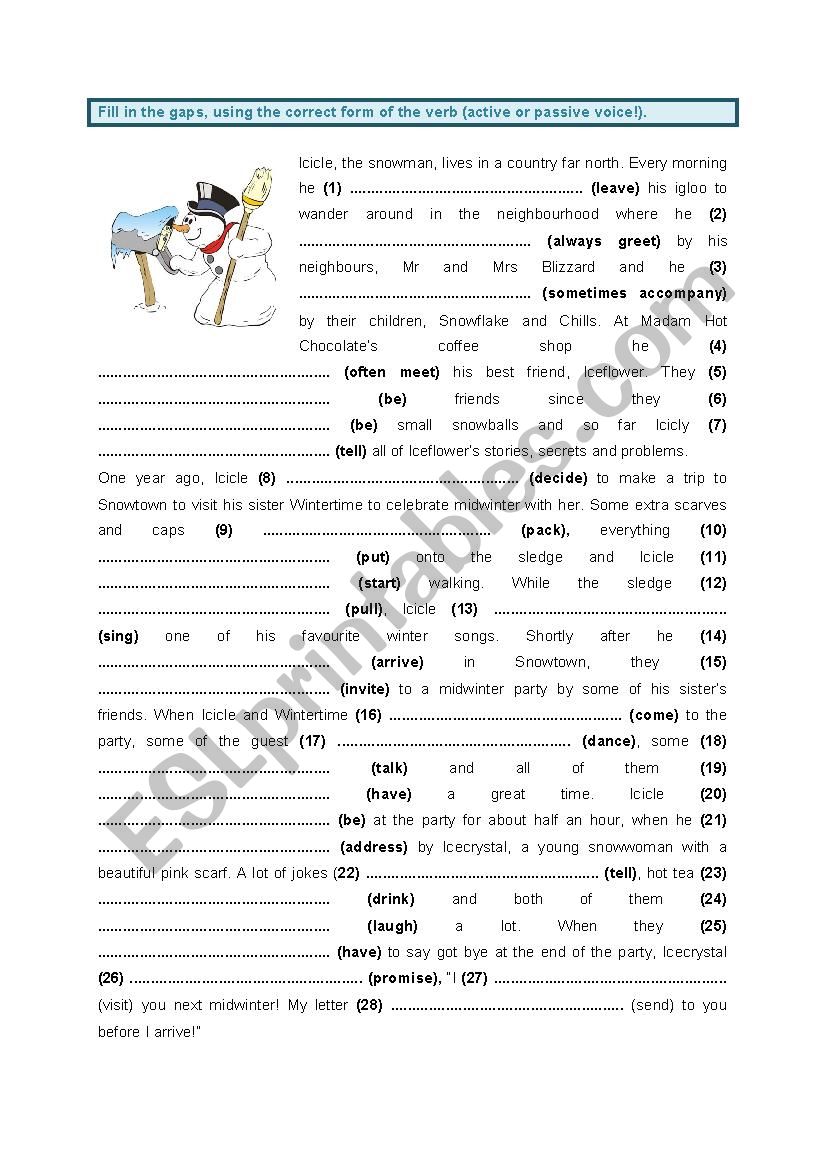 Active or Passive Voice - all tenses