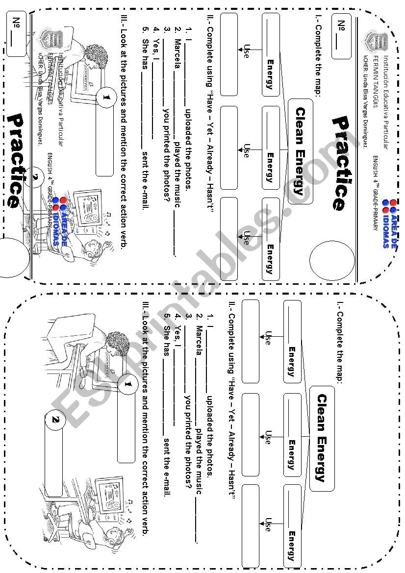 WIND ENERGY - PRACTICE worksheet