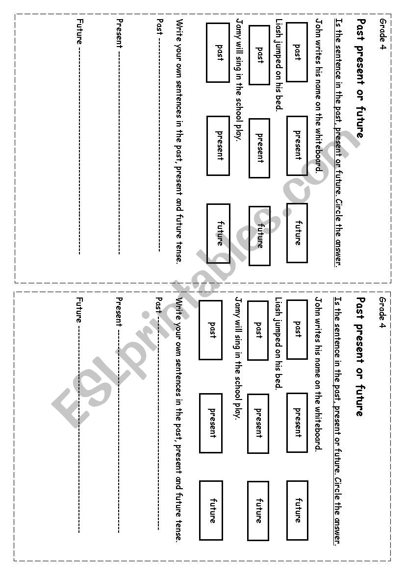 tenses worksheet