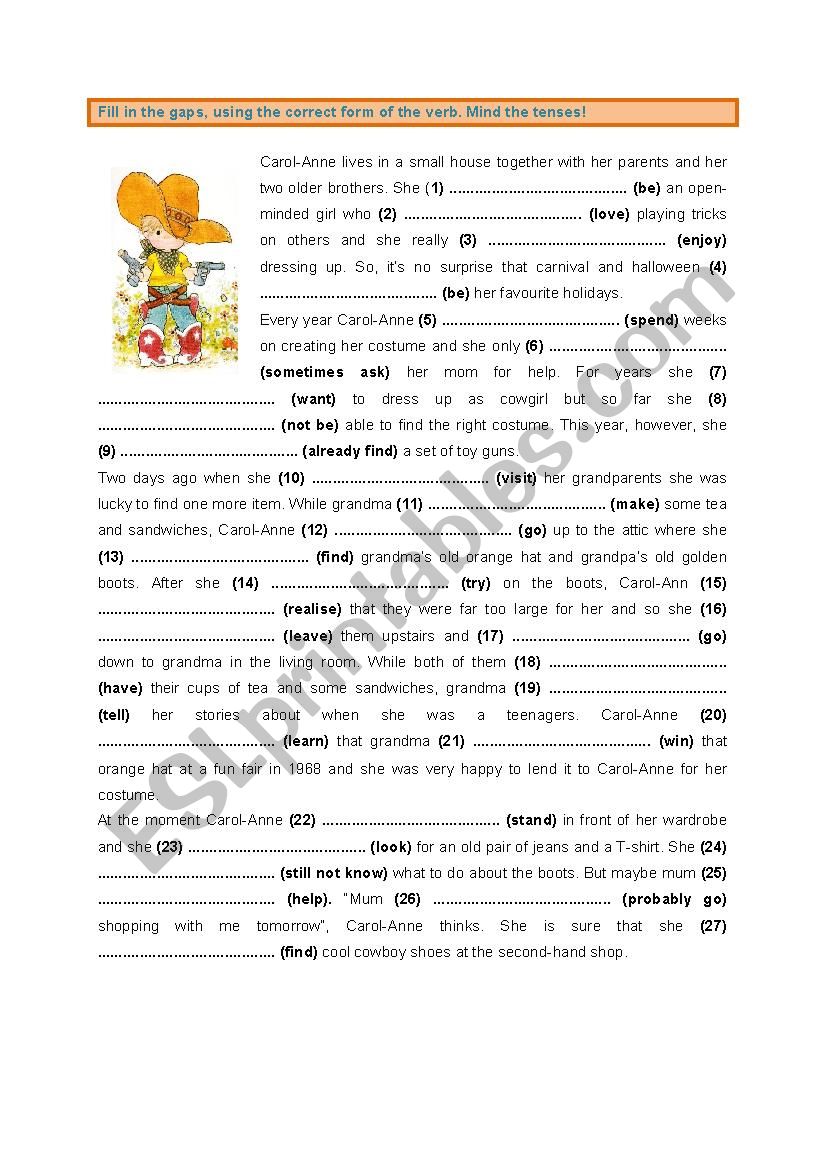 All Tenses (2) worksheet