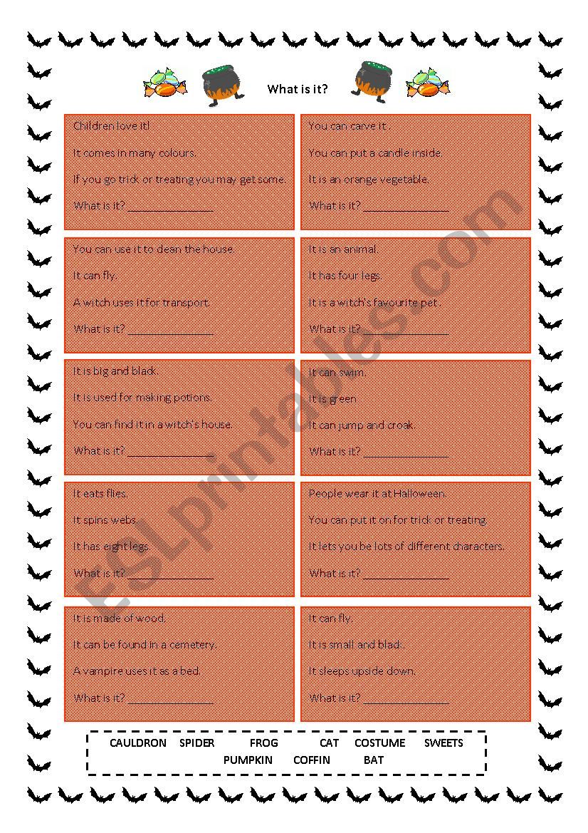 Halloween, what is it? worksheet