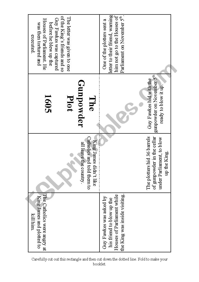 Gunpowder Plot / Fireworks worksheet