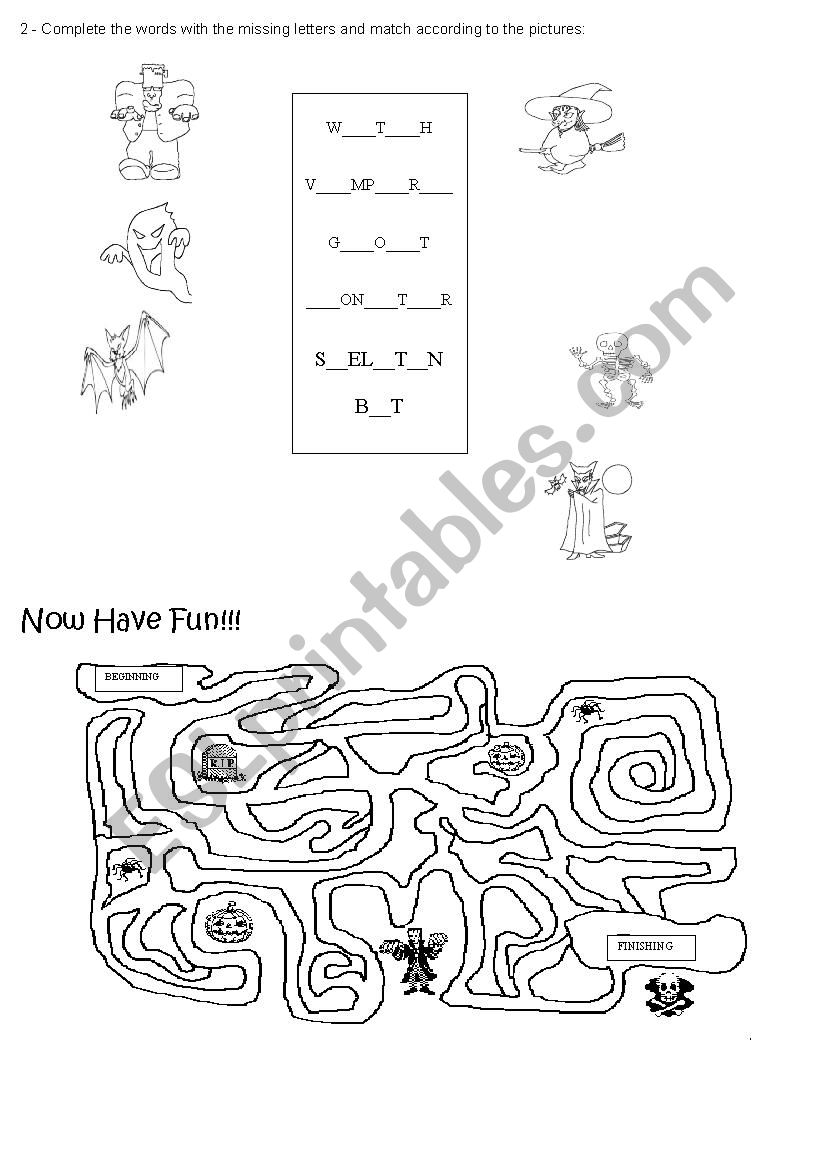 halloween writting worksheet worksheet