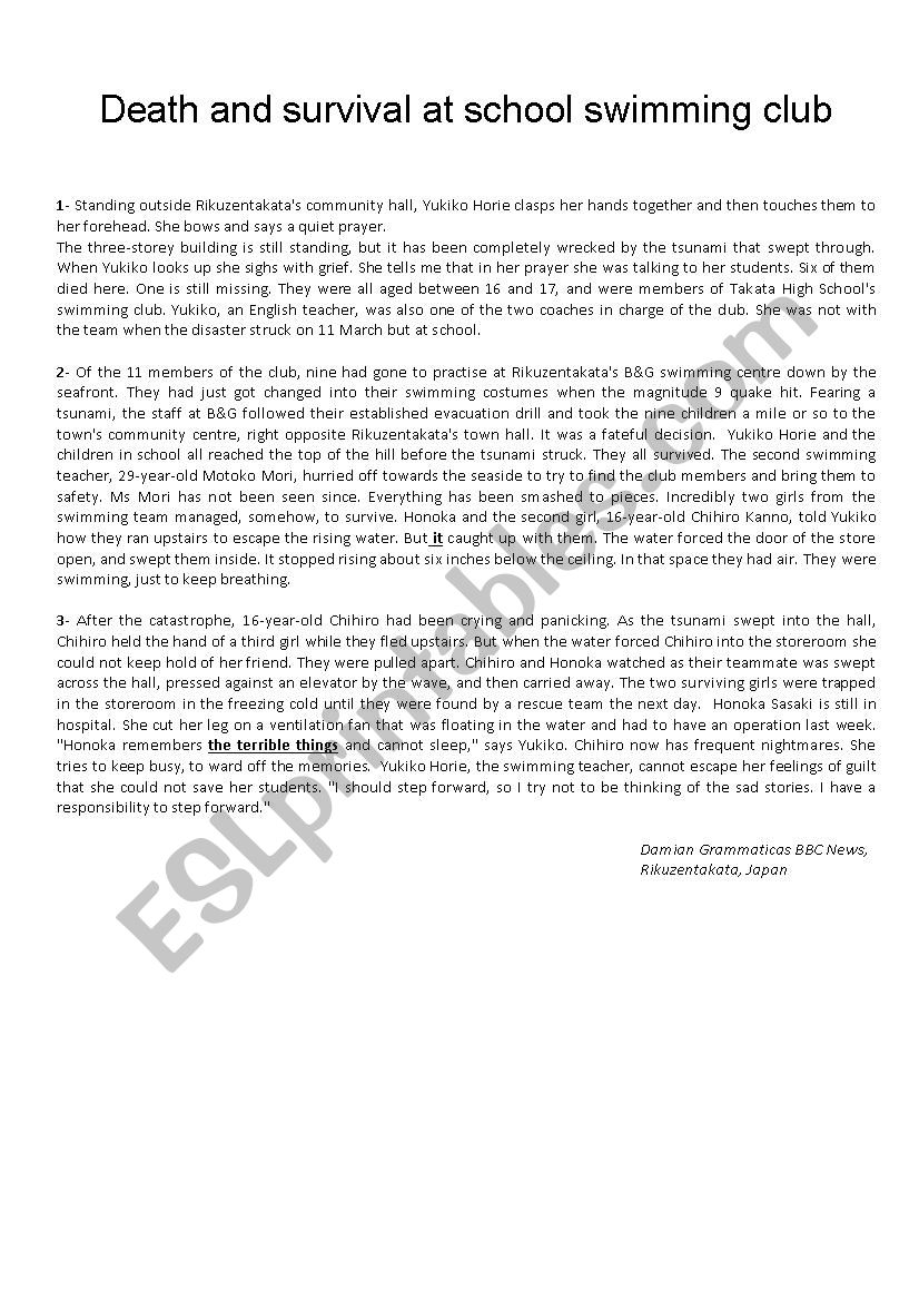 End-of-term English Test N 03 3rd year arts students