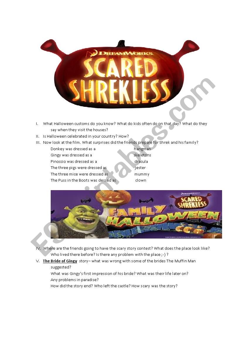 Scared Shrekless Halloween movie