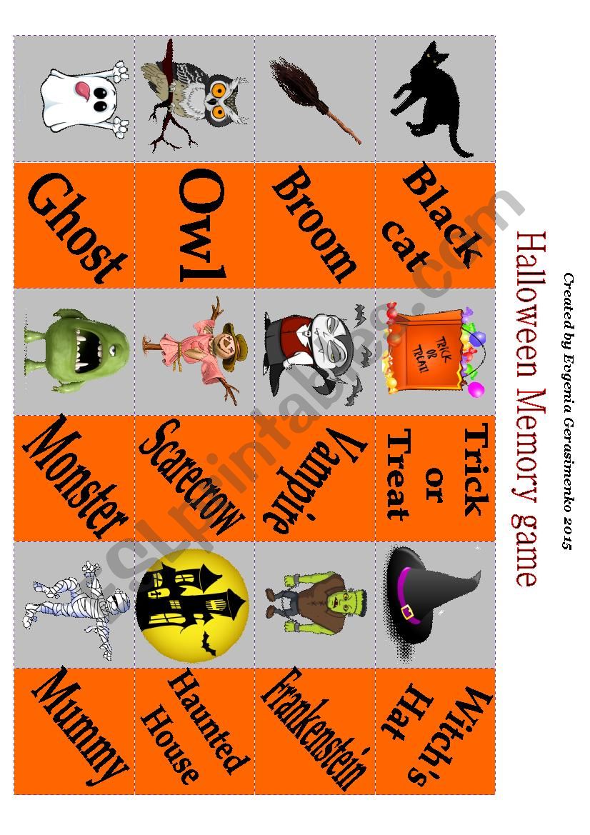 Halloween Memory Game (part 1)