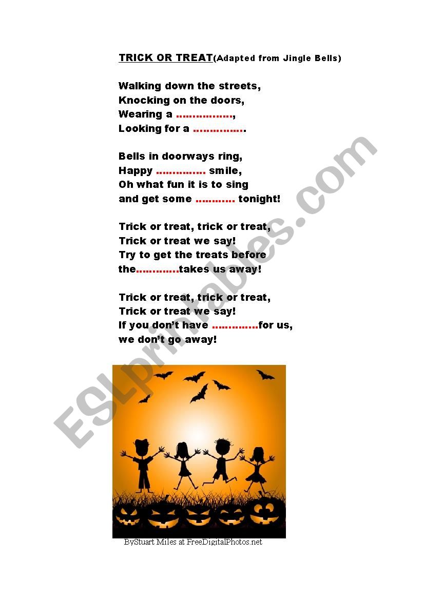 HALLOWEEN SONG (TRICK OR TREAT)
