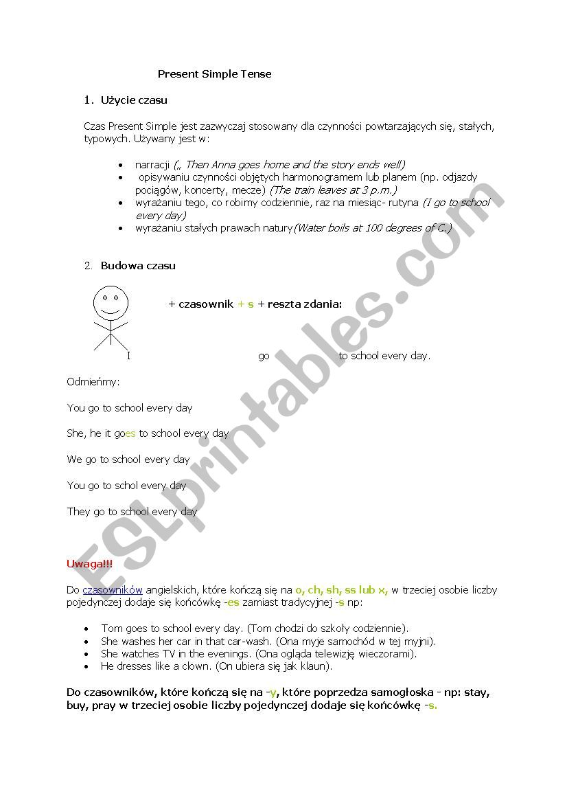 Present Simple worksheet