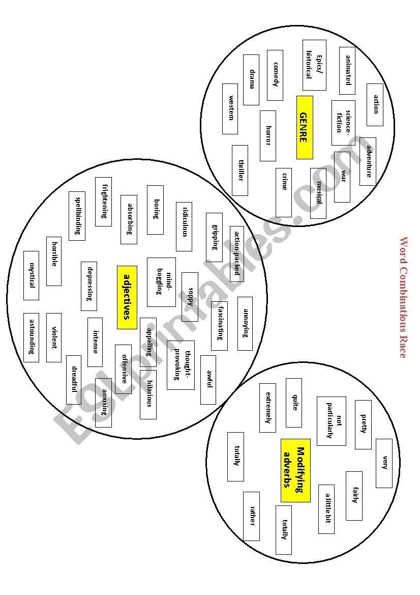 Movie Genres worksheet