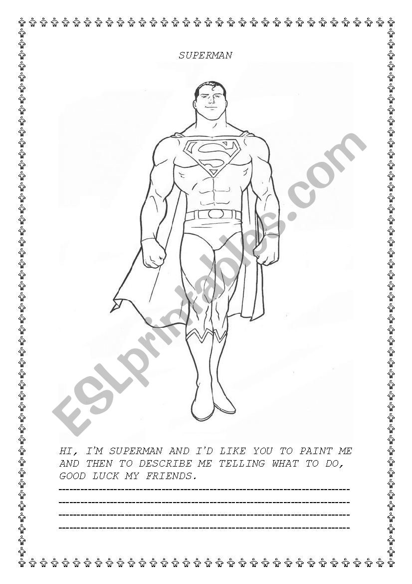 SUPERMAN worksheet