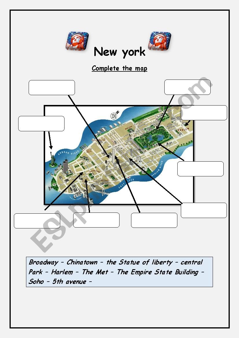 New York worksheet