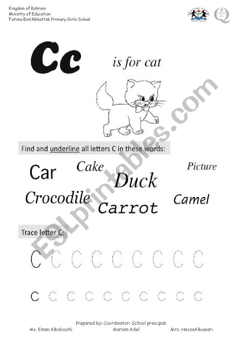 letter c worksheet worksheet