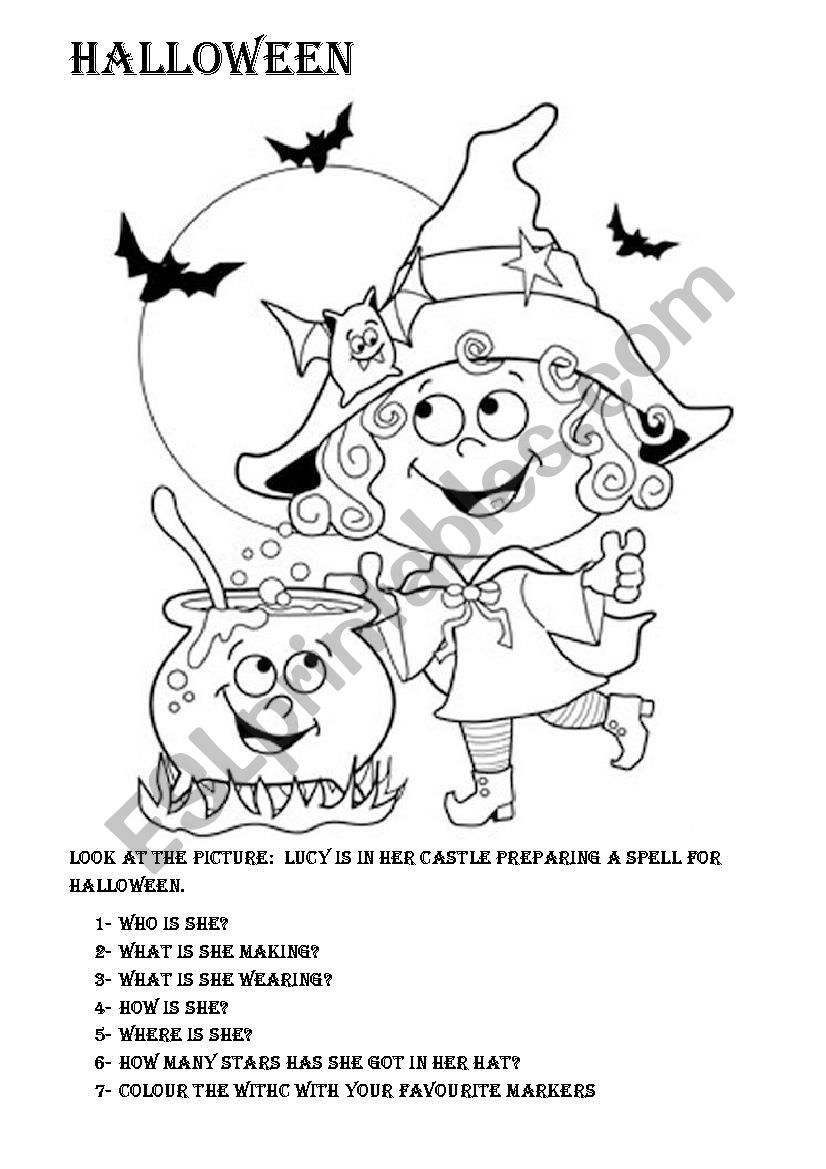 Halloween worksheet