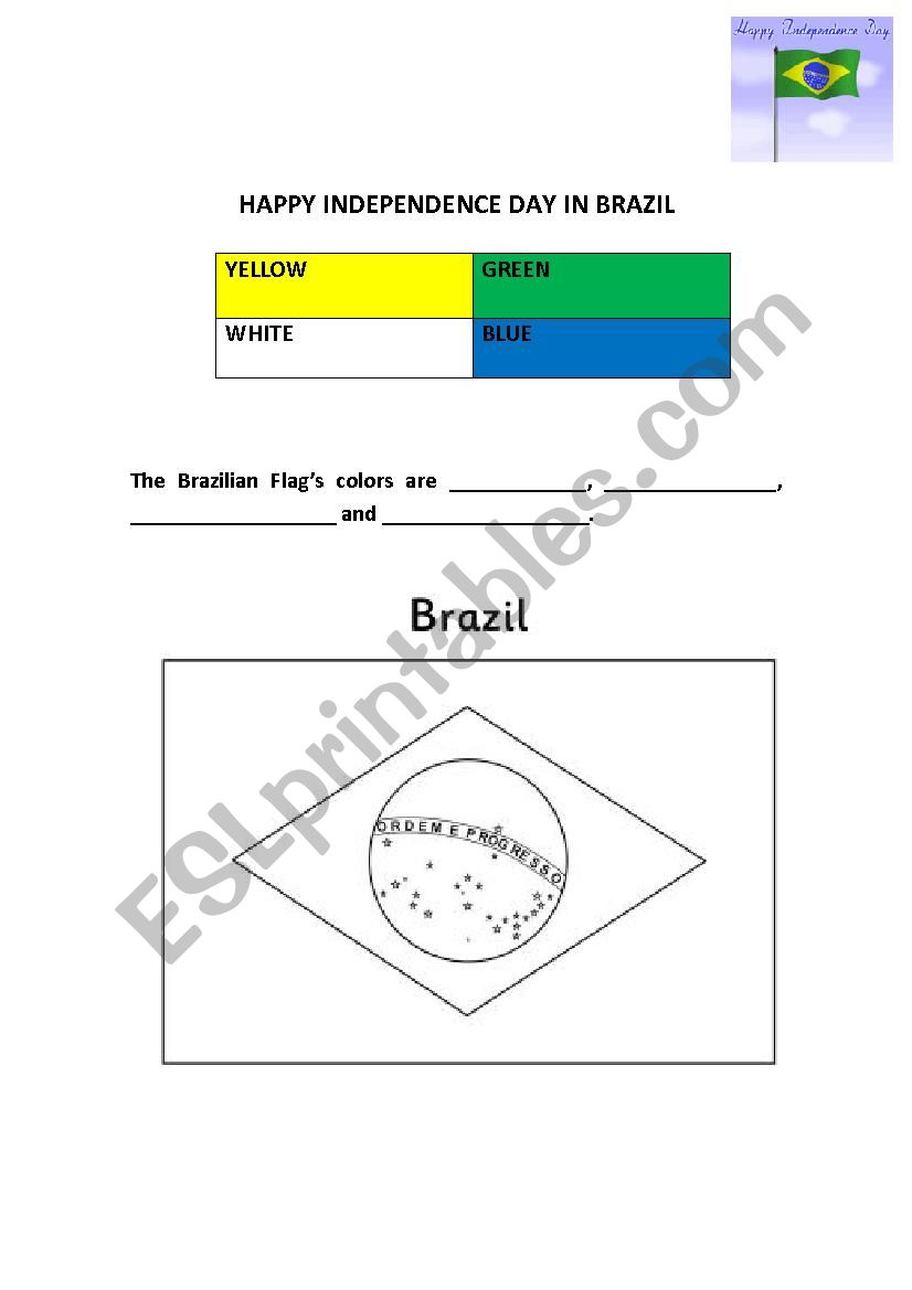 Independence Day worksheet