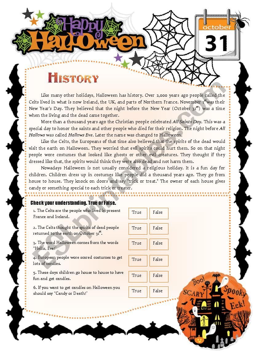 Halloween - activities - part 2