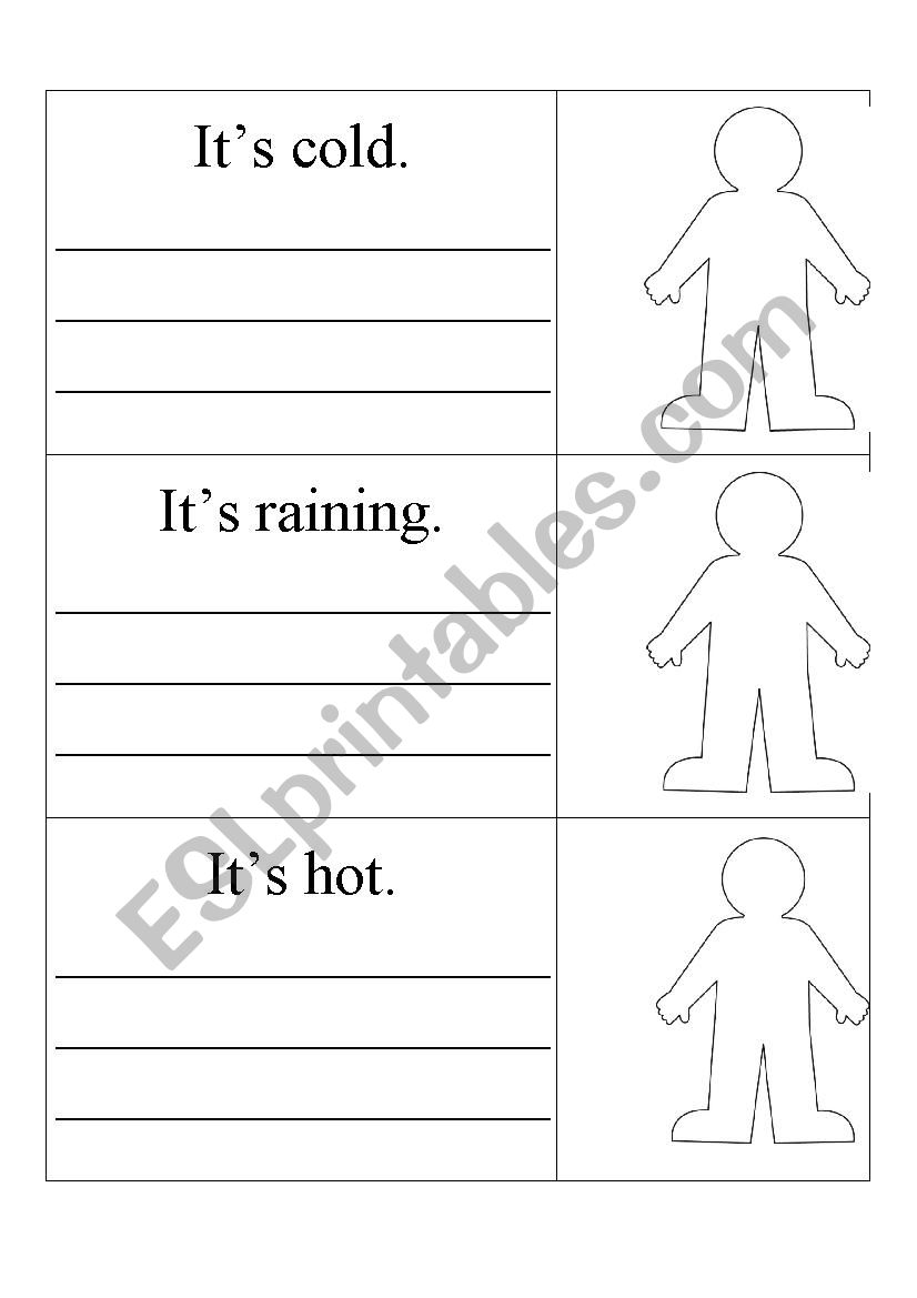 THE WEATHER worksheet