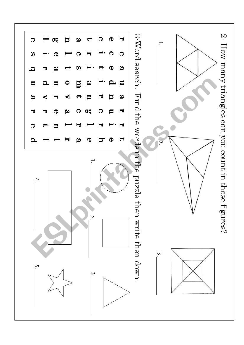 shapes worksheet