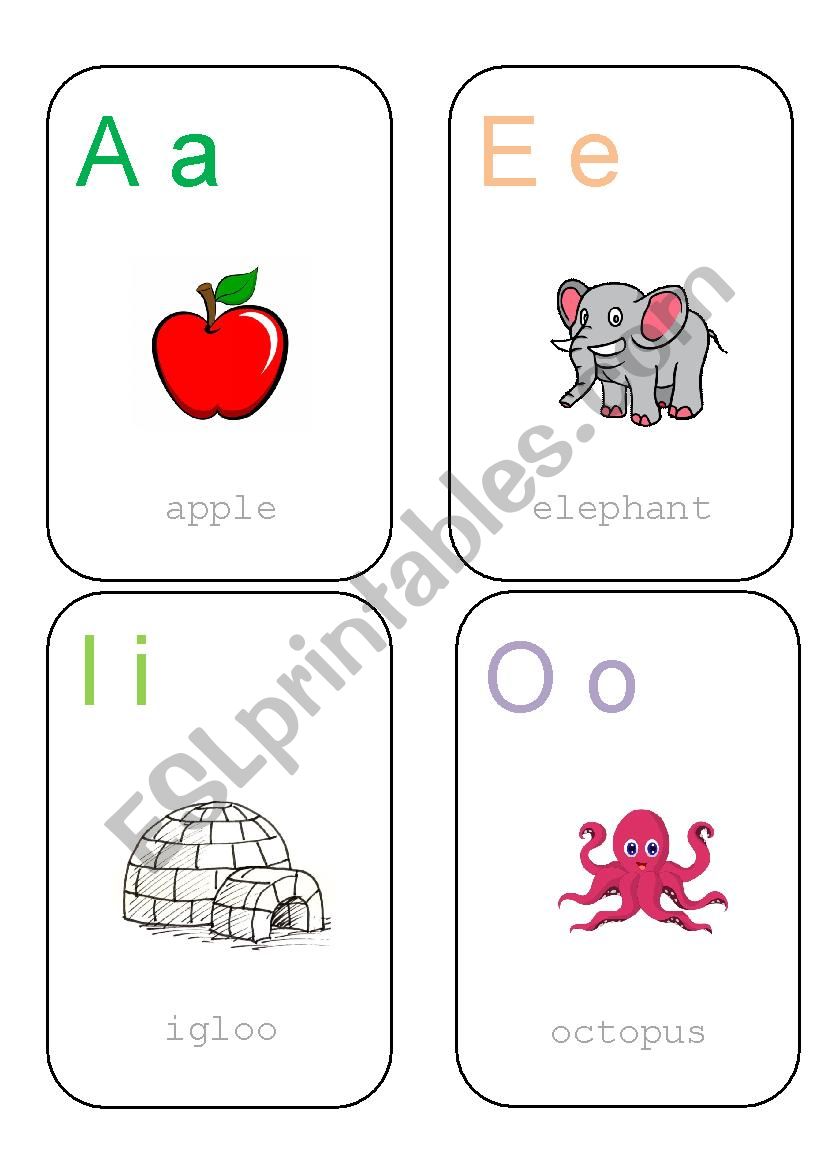 ALPHABET FLASHCARD worksheet